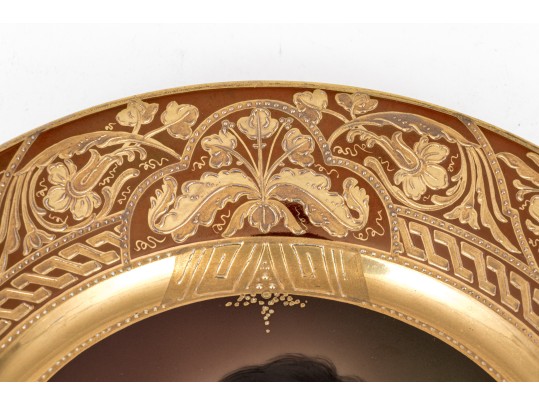 Royal Vienna Beautiful Antique Gilt Edged Plate