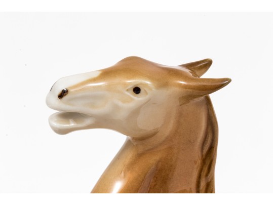 Royal Dux Handsome Vintage Rearing Horse Figurine