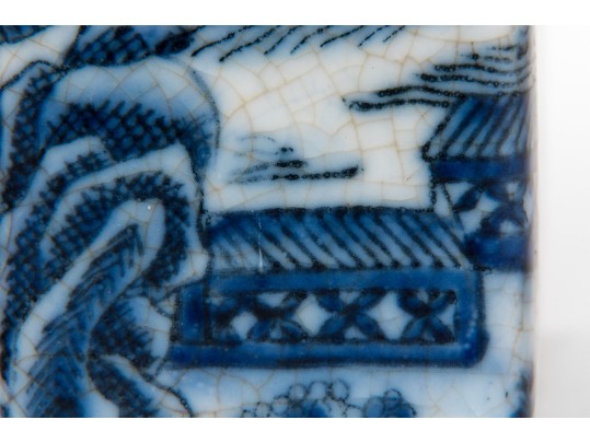 Lovely Vintage Delftware Style Tea Caddy