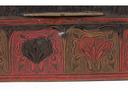 Fantastic Vintage Dresser Top Box With Ornate Designs