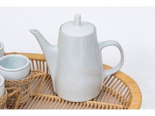 Classic Twelve Piece White Porcelain Coffee Service