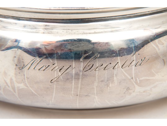 Vintage Sterling Baby Cup, Bowl, Fork And Spoon