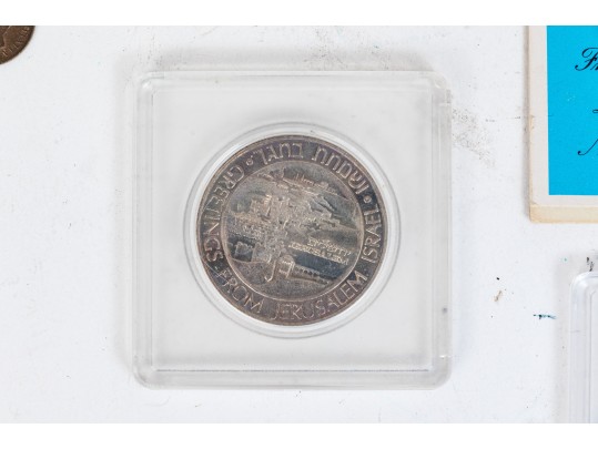 Collection Of Domestic And International Coins And Medallions