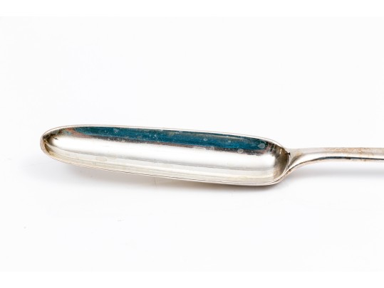 Antique George III Sterling Silver Marrow Spoon, Richard Crossley, London 1805