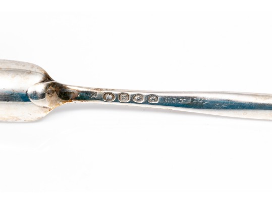 Antique George III Sterling Silver Marrow Spoon, Richard Crossley, London 1805