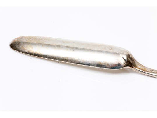 Antique George III Sterling Silver Marrow Spoon, Richard Crossley, London 1805