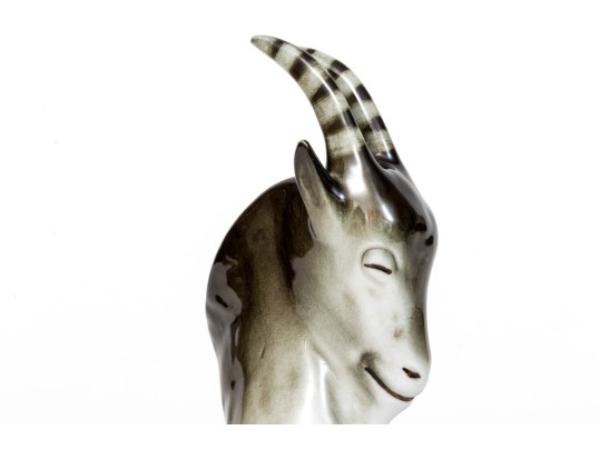 Royal Dux Beautiful Vintage Sleeping Ibex Figurine