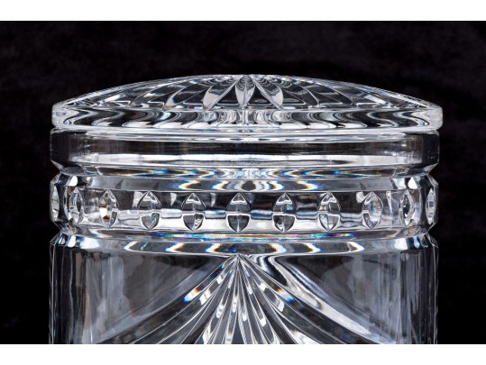 Elegant Waterford Crystal Biscuit Jar