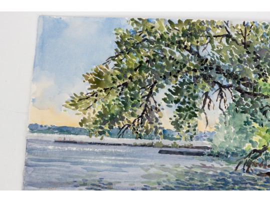 William L. Drake (1929-2019) Watercolor On Paper Roches Point Ontario - Unframed 