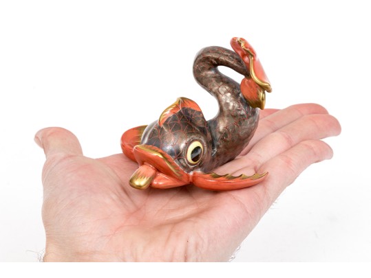 Herend Carp Fish Business Card Holder