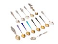 Collection Of Fourteen Various Sterling Coffee Spoons