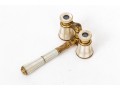 Lemaire Fi, Paris Lovely Vintage Long Handle Mother-of-pearl Opera Glasses
