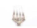 Antique Sterling Silver Ornate Serving Fork, Sheffield England, 1890, Henry Wilkenson