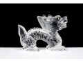 Charming Carved Glass Dragon