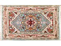 Hand Knotted Wool Indo-serapi Carpet, 5'-2