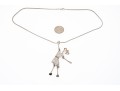 James Letourneau (American [IL], B. 1970) Handmade Sterling Silver Pendant Necklace