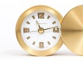 Tiffany & Co. Handsome Brass Travel Clock, White Dial