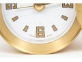 Tiffany & Co. Handsome Brass Travel Clock, White Dial