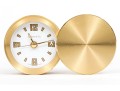 Tiffany & Co. Handsome Brass Travel Clock, White Dial