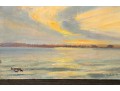 William A. Drake (1891-1979), Oil On Canvas Board Sunset Landscape - Unframed