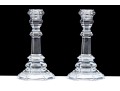 Tiffany & Co. Crystal Glass Candle Sticks