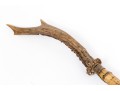 Unusual Antique French Stag Handle And Bamboo Sword Cane