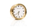 Tiffany & Co. Handsome Brass Desk Clock, White Dial
