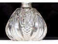 Pretty Antique English Sterling Silver And Cut Crystal Perfume Bottle, Circa 1902