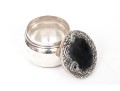 Bigelow & Kennard Beautiful Antique Sterling Silver Powder Jar, Cherub Motifs