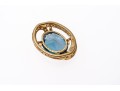 Striking London Blue Topaz, 10K Gold And Diamond Pendant