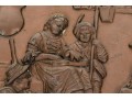 Pair Of Antique Hearth Scene Fireplace Tiles
