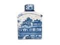 Lovely Vintage Delftware Style Tea Caddy