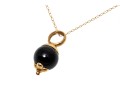Classy 14k Onyx Pendant Necklace