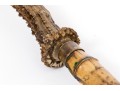 Unusual Antique French Stag Handle And Bamboo Sword Cane