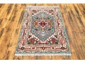 Hand Knotted Wool Indo-serapi Carpet, 5'-2