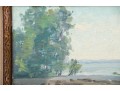 William A. Drake (1891-1979) Oil On Board Shore Landscape 1977