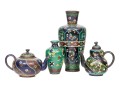 Lot Of Four Beautiful Diminutive Vintage Japanese And Chinese Cloisonne Pieces