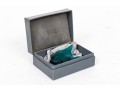 Charming Blue Green Lalique Fish, Boxed, With Sabino Iridescent Glass Butterfly