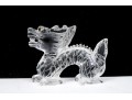 Charming Carved Glass Dragon