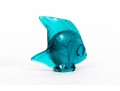 Charming Blue Green Lalique Fish, Boxed, With Sabino Iridescent Glass Butterfly