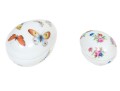 Pair Of Egg Shaped Porcelain Boxes, Marked Limoges, France