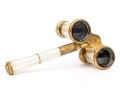 Lemaire Fi, Paris Lovely Vintage Long Handle Mother-of-pearl Opera Glasses
