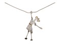 James Letourneau (American [IL], B. 1970) Handmade Sterling Silver Pendant Necklace