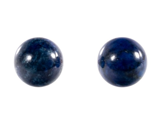 14k Yellow Gold Sodalite Stud Earrings