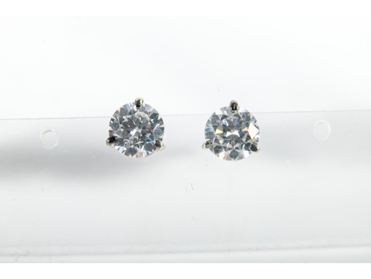 Sterling Silver And Moissanite Earrings And Bracelet