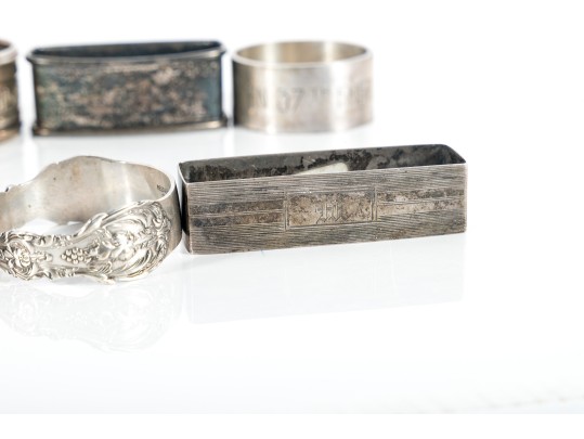 Variety Of Sterling Silver Napkin Rings
