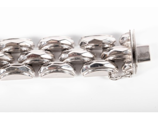 18k White Gold Link Bracelet