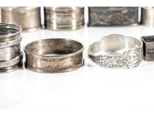 Variety Of Sterling Silver Napkin Rings