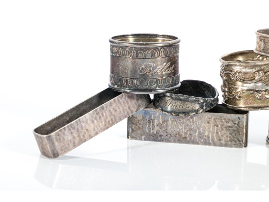 Variety Of Sterling Silver Napkin Rings