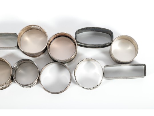 Variety Of Sterling Silver Napkin Rings